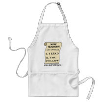 Music Teacher List Of Rules Aprons