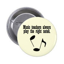 Music Teacher Pinback Buttons
