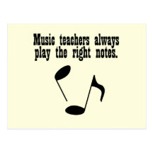 Music Teacher Postcard