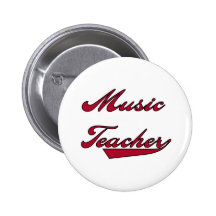Music Teacher Red Tshirts and Gifts Buttons