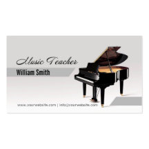 Music Teacher Tarjeta Personal