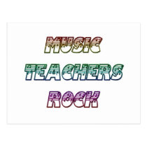 MUSIC TEACHERS ROCK postcards