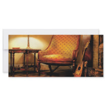 Music - The chair and the lute Personalized Rack Card