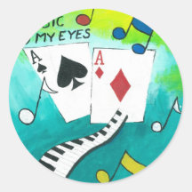 Music to my eyes sticker