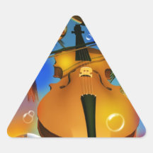 Music Violin playing songs Sticker