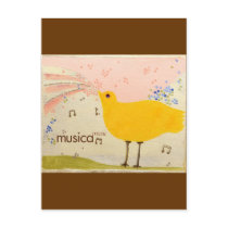 musica:music Bilingual Postcard