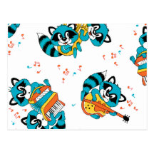 Musical Blue Racoons