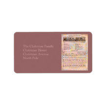 Musical Budget Address Label