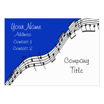 Musical Business Card Blue business cards