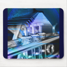 Musical Duet Blue Mousepad