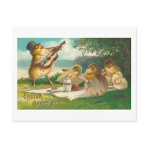 Musical Easter Greetings Postcards