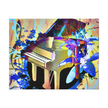 Musical Explosion Gallery Wrap Canvas