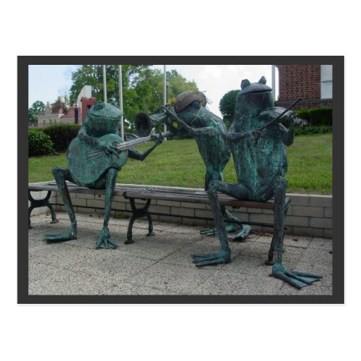 Musical Frogs Post Card