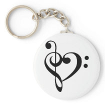 Musical Heart Keychain