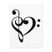 Musical Heart Post Card