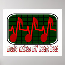 Musical Heartbeat Poster