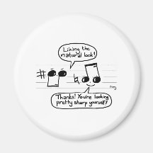 Musical Humour Cartoon Fridge Magnet