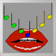Musical Lips Poster