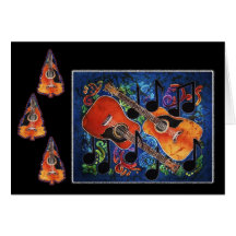 Musical Merriment - Guitar Holiday Cards