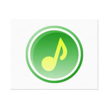 Musical Note Gallery Wrap Canvas