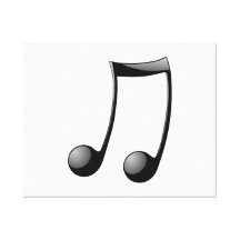 Musical Note Gallery Wrapped Canvas
