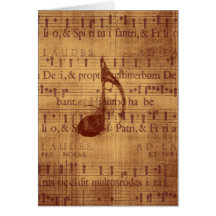 Musical Note Greeting Cards
