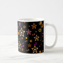 Musical Notes and Stars: Coffee Mug