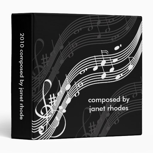 Musical notes binders, Christmas Gift