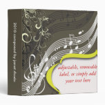 Musical notes binders, DIY background colour!