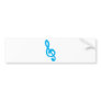 Musical notes bumper sticker