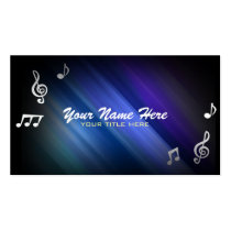 Musical Notes Business Cards business cards