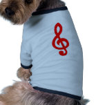 Musical notes pet clothes
