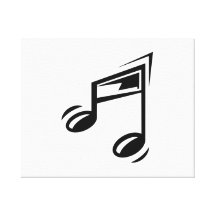 Musical Notes Gallery Wrapped Canvas