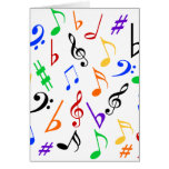 Musical Notes Holiday Card - Multi