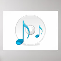 Musical Notes on CD Posters