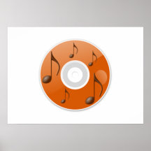 Musical Notes on CD Print