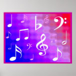 Musical notes poster