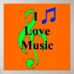 Musical Notes Poster posters