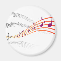 Musical Notes Refrigerator Magnets