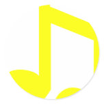 Musical notes sticker