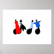 Musical Notes Wearing Clothes Posters