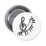 Musical Piano Pinback Buttons