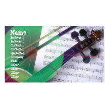 Musical Profile Card Business Cards