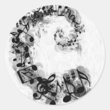 Musical Spiral Sticker