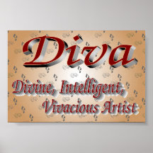 Musical Theatre Diva Poster