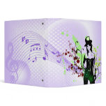 Musical Top Hat Woman Set Vinyl Binders