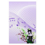 Musical Top Hat Woman Set Stationery