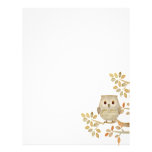 Musical Tree Owl Letterhead