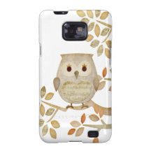 Musical Tree Owl Samsung Galaxy S2 Case