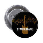 musical twitter name badge buttons